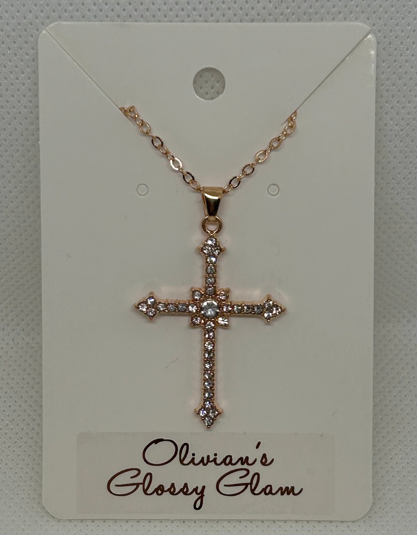 GOLD CROSS NECKLACE